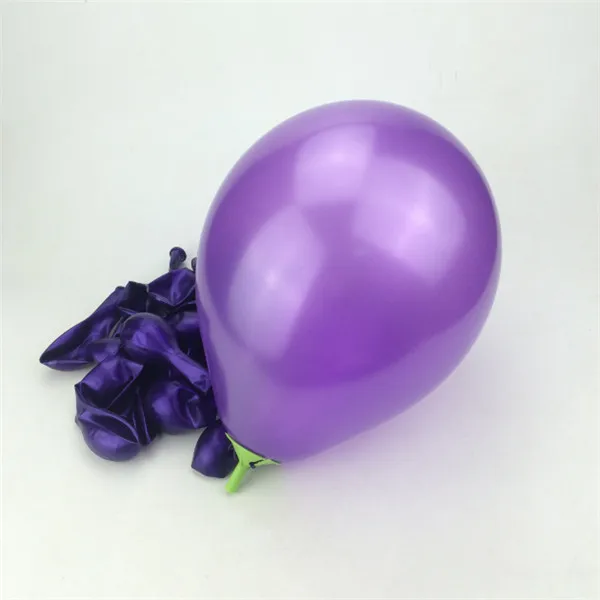 10 шт./лот, 10 дюймов, светильник, фиолетовый жемчуг, латексный шар, 21 цвет, надувной воздушный шар, для свадьбы, дня рождения, украшения, воздушные шары - Цвет: Purple