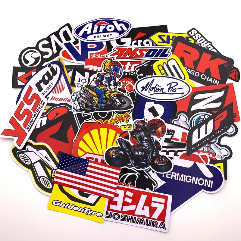 

1 bag Moto accessory stickers For Toy Luggage Skateboard Phone On Laptop Moto Bicycle Wall Guitar Stickers