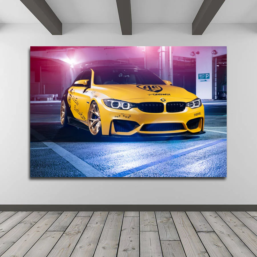 Автомобили M4 супер автомобиль картина печатная стена искусство холст постер для