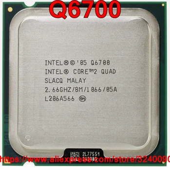 

Original Intel CPU CORE 2 QUAD Q6700 Processor 2.66GHz/8M/1066MHz Quad-Core Socket 775 free shipping speedy ship out