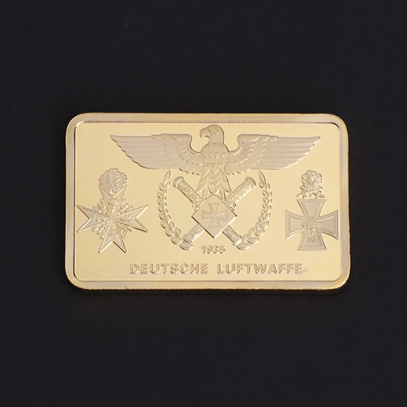 

Collection Arts Gifts Souvenir Commemorative Coin Germany Bomber Golden Square