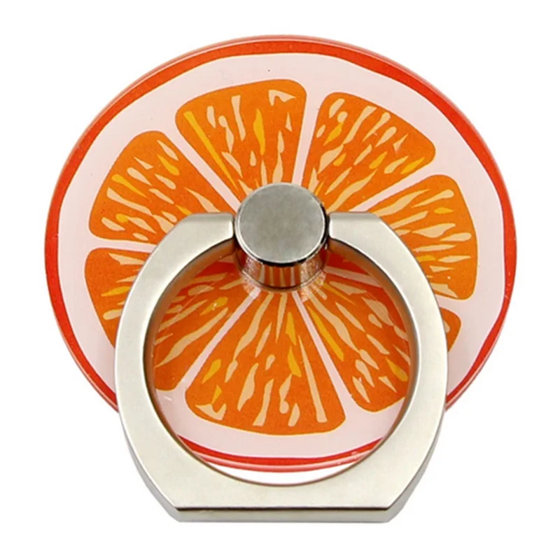 lovely fruit rotate 360 degrees Finger Ring all Mobile Phone Stand Holder anti-theft drop for iphone 6 samsung xiaomi MP3 tablet