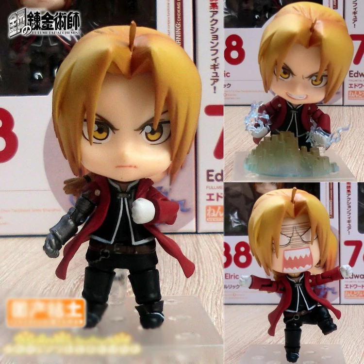 new figurine Nendoroid Fullmetal Alchemist Edward Elric 788 Alphonse Elric 796 Toy Action anime Figure Model Doll Gift