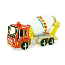 1 шт. 3D деревянные головоломки детей взрослых Автомобиль Пазлы Деревянные игрушки обучения Образование окружающей среды собрать игрушки развивающие игры