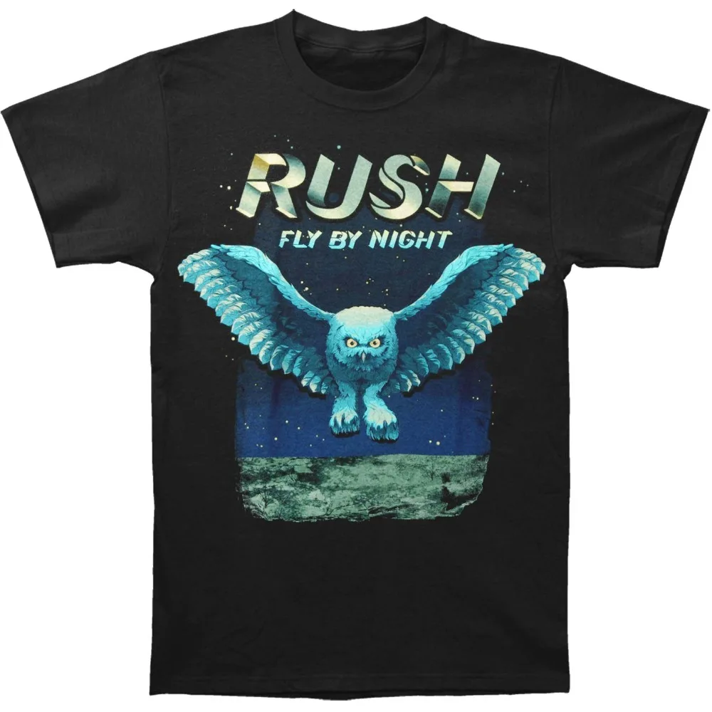 

Rush Fly By Night Owl Graphic Short Sleeve Band T-shirt t shirt tee shirt Cotton streetwear boyfriend gift Cotton Casual