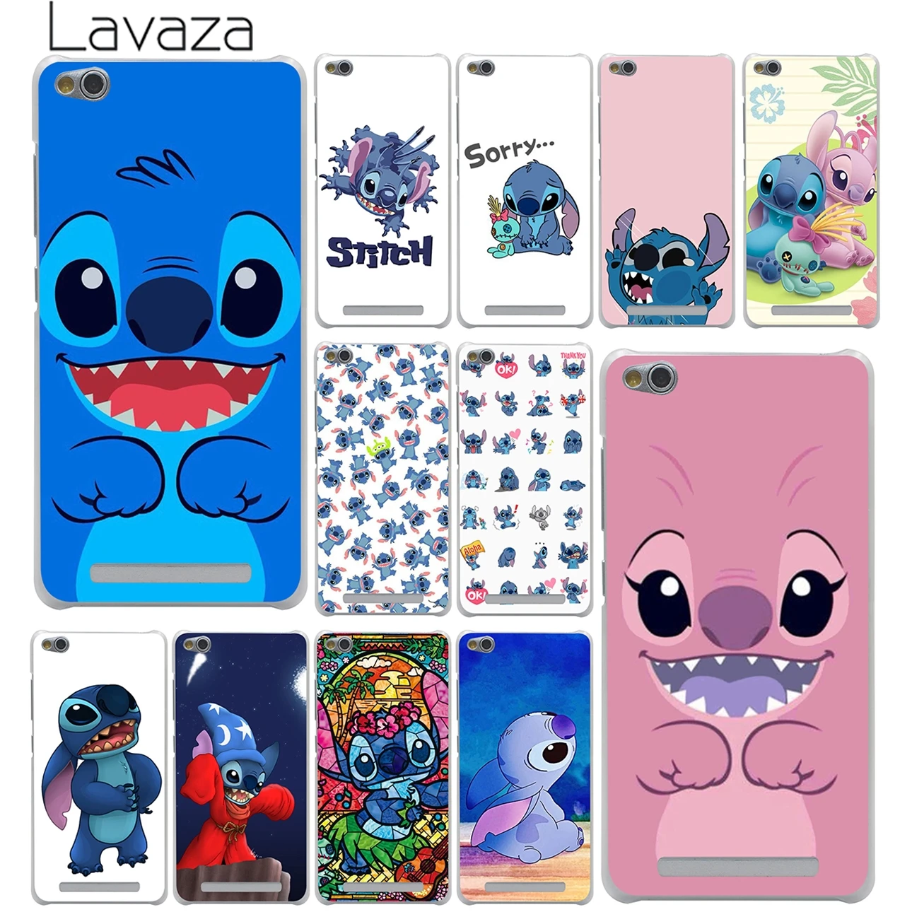 

Lavaza cute cartoon Lilo Stitch Hard Phone Shell Case for Xiaomi MI Redmi 7A 6A 5A 4A GO S2 K20 Note 8 7 5 4 4X 6 Pro Plus Cover