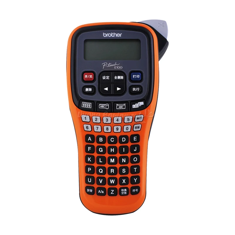 

Mini hand portable type pressure-sensitive adhesive label printer PT-E100B Q10096