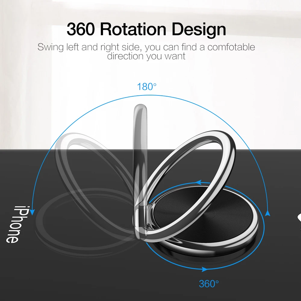 KISSCASE Finger Ring Holder For iPhone X 8 7 6 For Samsung Galaxy S9 S8 Magnetic Ring Holder Stand Car Holder For Huawei Xiaomi KISSCASE Finger Ring Holder For iPhone X 8 7 6 For Samsung Galaxy S9 S8 Magnetic Ring Holder Stand Car Holder For Huawei Xiaomi