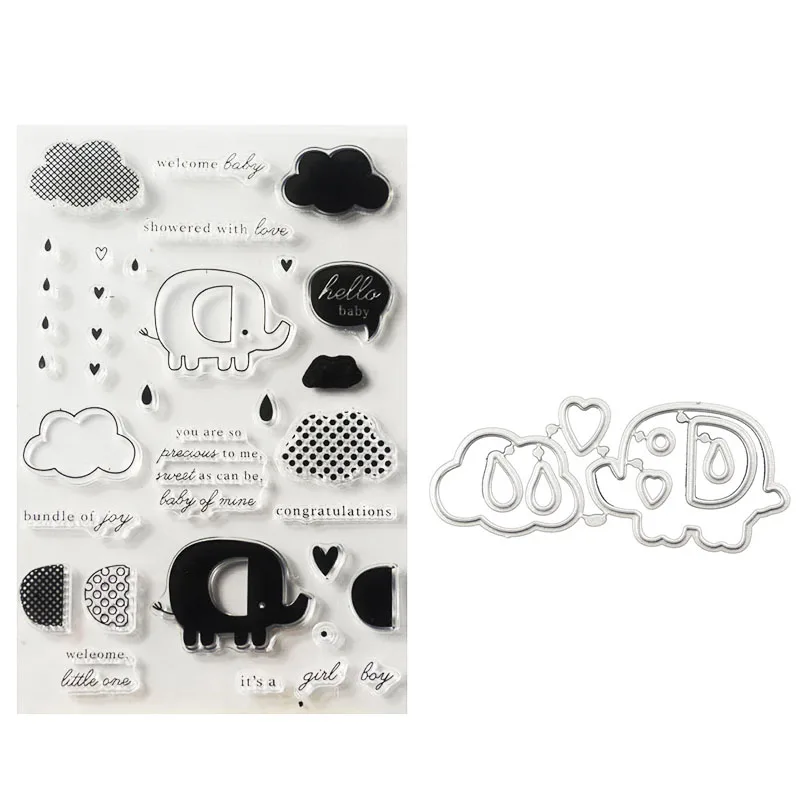 BUNDLE OF JOY # 2 baby die cuts scrapbook cards