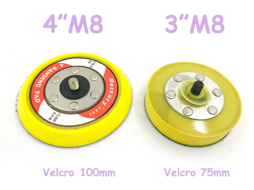 

Pneumatic Air Tools Palm Random Orbital Sander Polisher 3 Inch 4 Inch Circle Round Pad 75mm 100mm Sanding Pad Disc