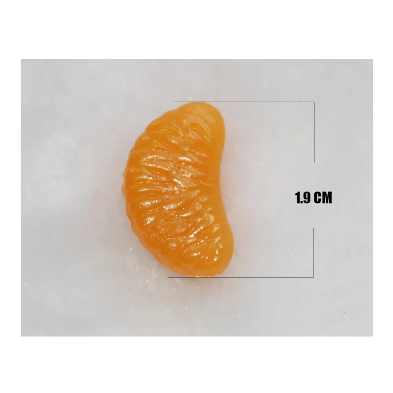 50 шт./от украшения дома аксессуары поддельные мини оранжевый ломтик моделирование фрукты модель милые Пластиковые ремесла подарки миниатюрные# DIY016