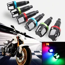 1 Paia LED Indicatori di direzione Indicatore Bar Ends Manopole Bar End Super Luminoso Della Lampada Della Luce universale moto scooter e-bike