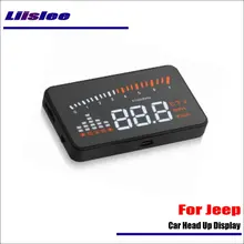 Liislee для Jeep Wrangler- автомобилей OBD2 Overspeed Предупреждение Head Up Дисплей вождения Экран проектор Светоотражающие лобовое стекло