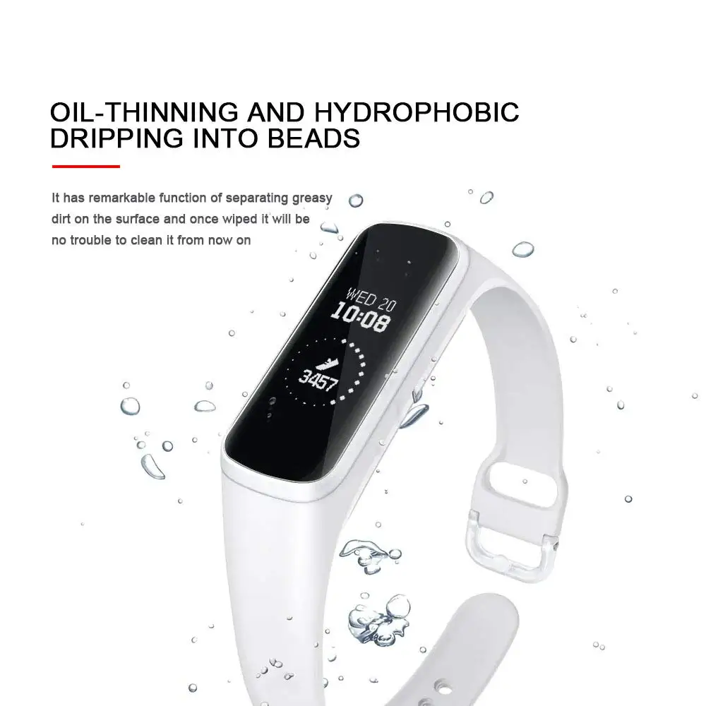 5 шт. Защитная закаленная пленка для samsung Galaxy Fit-e R-375, умный браслет на весь экран, 3D Гидрогелевая пленка, закаленное стекло