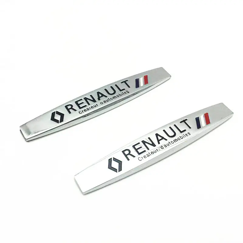 

2pcs Renault new Glossy 3d Metal logo car emblem Fender Side badge Sticker Car styling Auto accessories Racing Sports Modified
