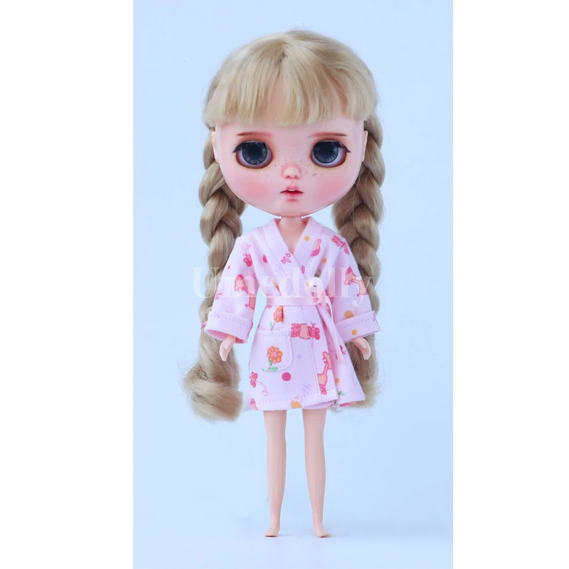 1 комплект, милая розовая пижама, ночная рубашка для Blyth, Azone S, Holala, Middle Blyth, Ixdoll, 1/6 BJD, OB11, Одежда для кукол, аксессуары