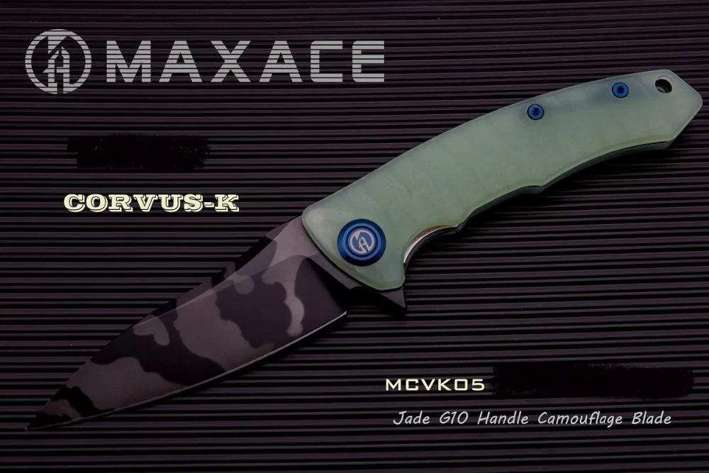 Нефритовый Maxace Corvus K110 стальной промытый нож, компактный походный нож