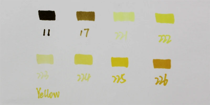 Finecolour маркеры желтый и красный цвет двухсторонний художественный маркер художника Эскиз Рисование маркер ручка - Цвет: Yellow Series