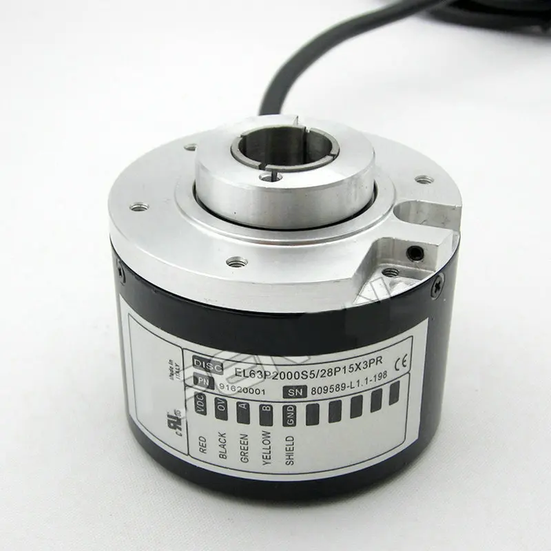 ELtra EL63P2000S5/28P15X3PR 15mm hollow shaft rotary encoder 2000 pulse Tools Level Measuring