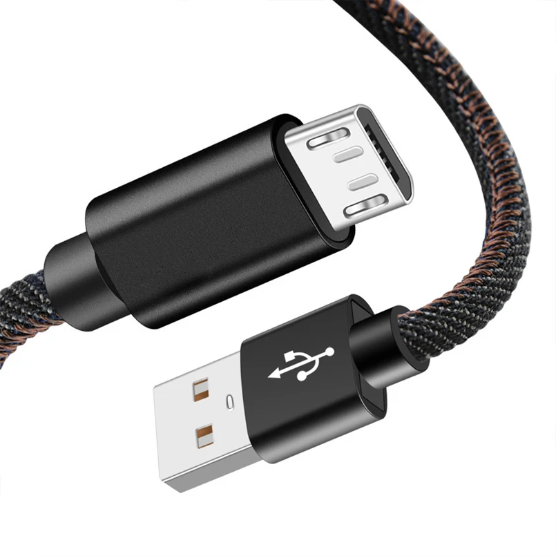 Кабель Micro USB 2.4A быстрая Синхронизация данных зарядный кабель type C 1 2 M 8 для samsung huawei