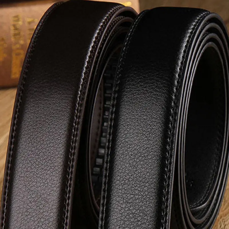 Black Brown Belts GFS Automatic buckle leather belt light bar pattern ...