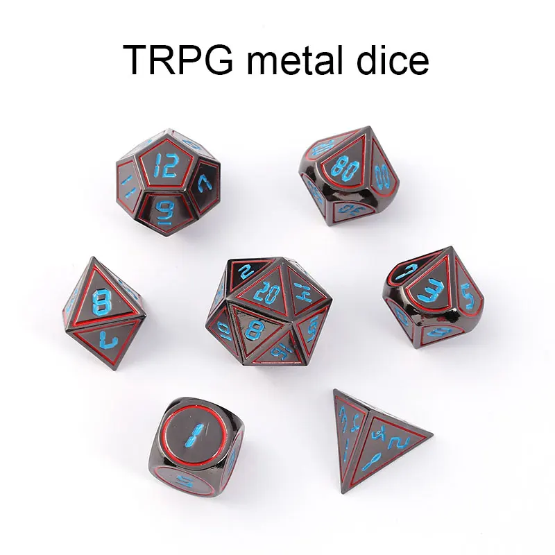 Chengshuo dnd dice metal rpg sets polyhedral dungeons and dragons d20 10 6 8 12 table games Zinc alloy red copper dices pattern Chengshuo dnd dice metal rpg sets polyhedral dungeons and dragons d20 10 6 8 12 table games Zinc alloy red copper dices pattern
