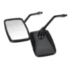 Pair Black 10MM Thread Black Rectangle Rearview Side Mirrors For Motorcycle Scooter ATV ► Photo 3/6