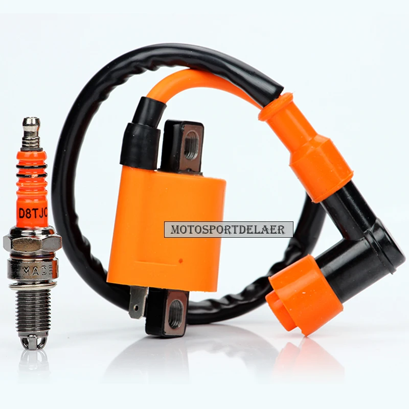 

Ignition Coil D8TC Spark Plug Chinese 150cc 200cc 250cc Quad ATV Dirt Pit Bike
