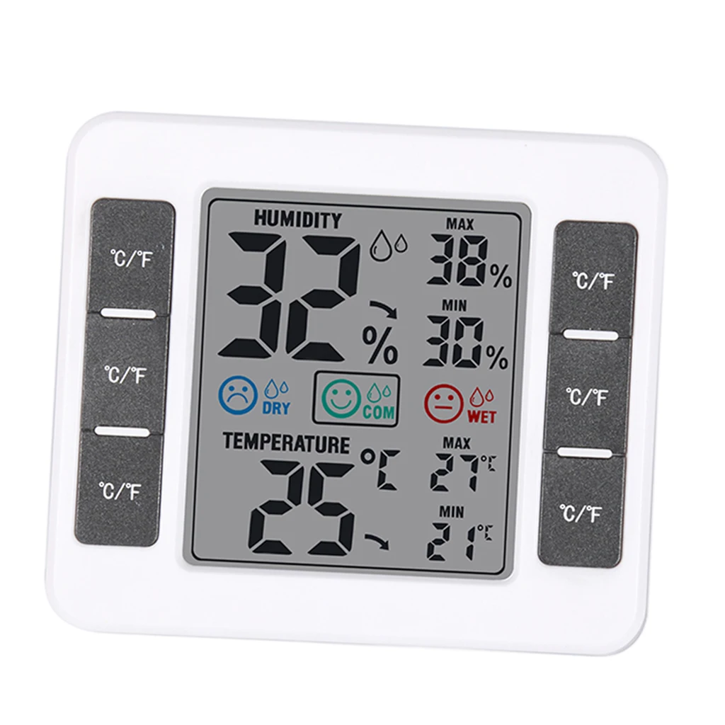 Digital Hygrometer Indoor Thermometer Wireless Temperature and Humidity Monitor Battery Operated
