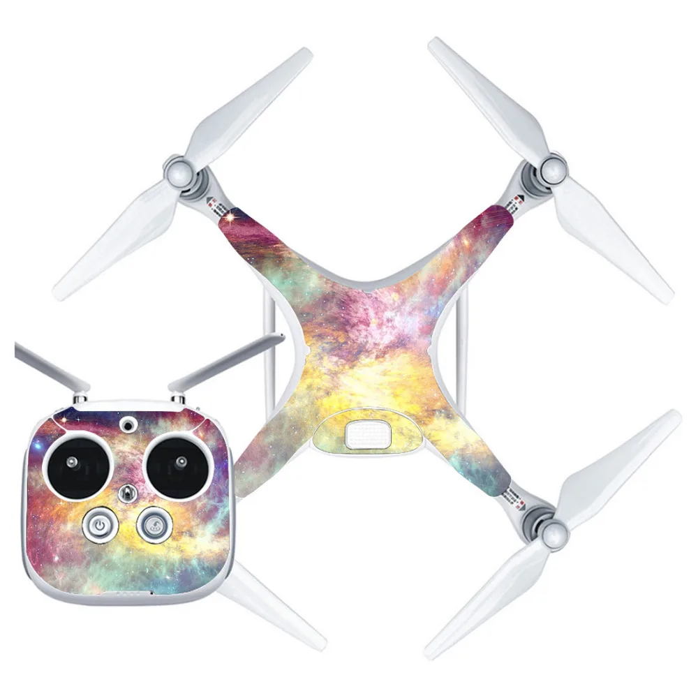 Водонепроницаемый красочные Protector кожи Стикеры для DJI Phantom 4 наклейка кожи Стикеры для DJI дроны аксессуар скины Наклейки