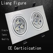 3 Вт* 2 светодиодные венчурные огни AC85-265V двойной головкой энергосберегающие яркий