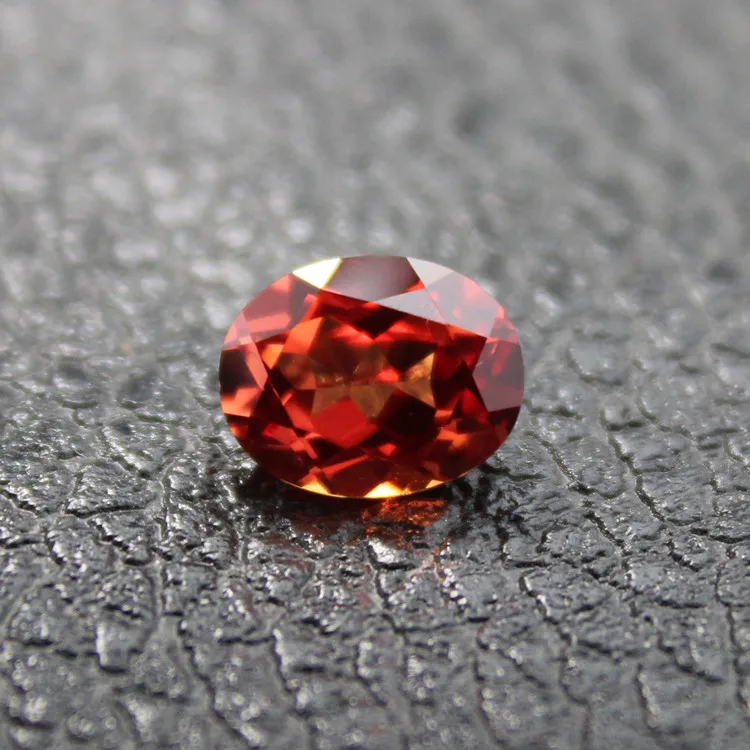 Cubic Zirconia Orange Square Faceted AAA CZ Loose Stones 3x3mm - 12x12mm 