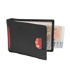 New Arrival RFID Blocking Mini Genuine Leather Men Wallet Slim Man Purse With Metal Clamp Small Money Clip Cash Holder For Male 5