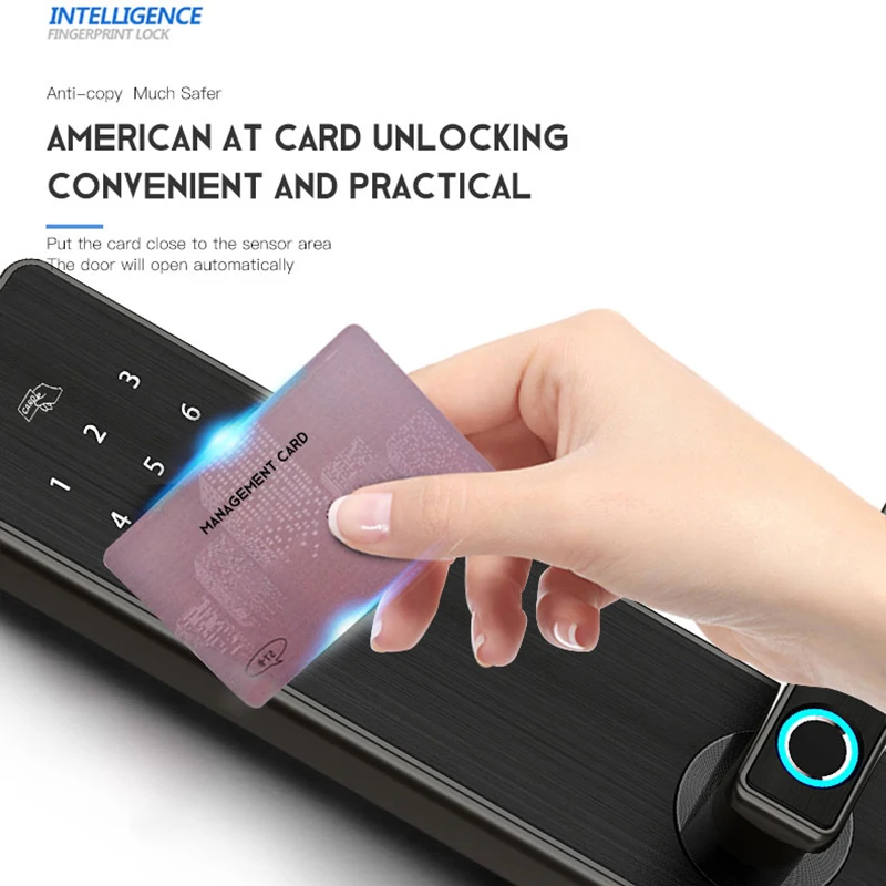 KPIOCCOK Bluetooth умный дверной замок 360*70*30 мм блокировка отпечатков пальцев приложение