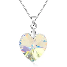 Новый Choker С Ожерелье Шарма Сердца Австрийский хрусталь Кулон Женщины Ожерелье Ворота Ювелирные Изделия Матери Подарок 4 Цветов Романтический Bijoux