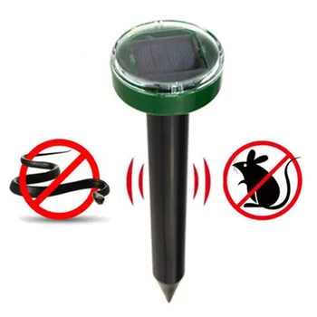 

Outdoor Solar Power Ultrasonic Mole Snake Mosquito Mouse Pest Rodent Repeller Control Garden Yard