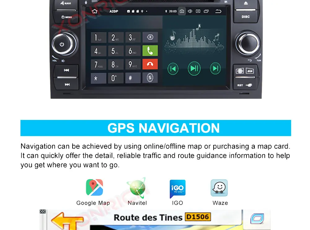 Flash Deal Autoradio Double Din Android Car DVD GPS Player for FORD Focus II C-Max S-Max Galaxy Fusion Transit Multimedia Stereo Navi DSP 24
