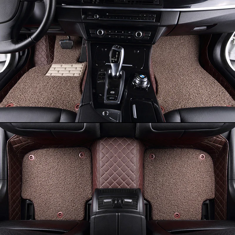 

LUNDA Custom fit car floor mats for Toyota Camry 40 Corolla RAV4 Verso FJ Land Cruiser LC 200 Prado 150 120 car-styling carpet