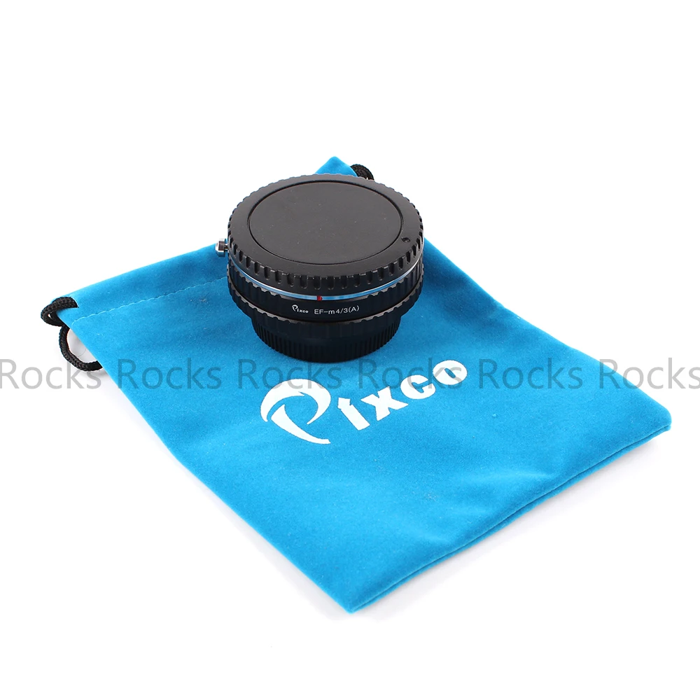 Pixco подходит для Canon EF для EOS до Micro 4/3 Регулируемый фокусный редуктор диафрагмы+ ремни для камеры+ крышка объектива u-зажим