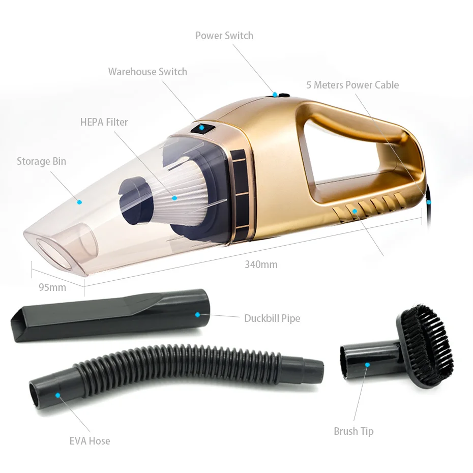 2018 120W MUNSS Mini Car Vacuum Cleaner Car Cleaner Handheld Portable 12V Powerful Auto Cleaning Tools Auto Car Vacuum Cleaner (9)