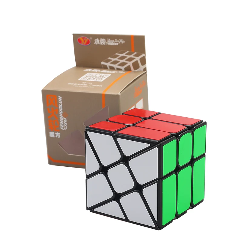 YJ Горячие ветер и огонь, колесо мельница третьего уровня Heteromorphic Magic Cube Пластик извилистая магический куб игрушки для детей magic Cube