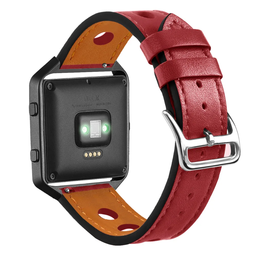 Bands Leather for Fitbit Blaze Small Large Hollow Strap (11)