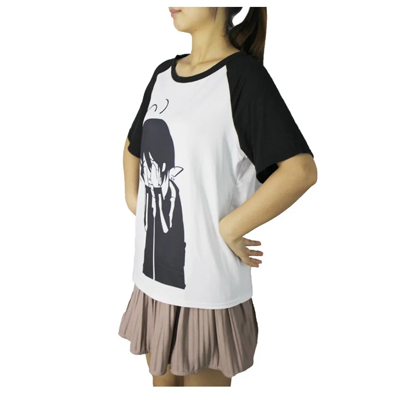 Coshome Noragami Yato T-shirts Cosplay Costumes Men Women Halloween Party Cotton T shirts Adult Tops Short sleeves Summer Tees (8)