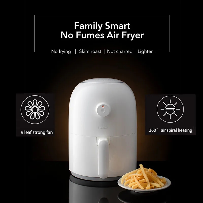 Xiaomi Mijia 2L 800W Onemoon Air Fryer Household Intelligent No Fumes
