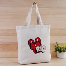 Наполовину отбеленный цвет с печатью пользовательского логотипа хлопок сумка холст