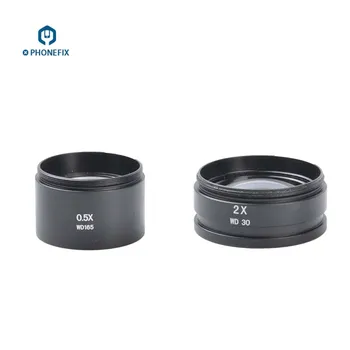 

PHONEFIX 0.5X 2X 0.7X Auxiliary Objects lens Assisted Objects Lens Auxiliary For Stereo Zoom Microscope For Phone