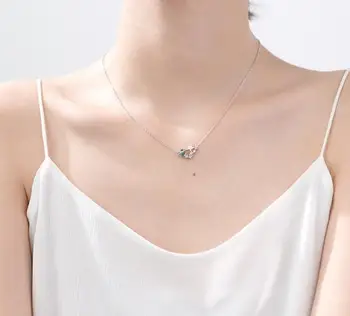 

Authentic 100% REAL. 925 Sterling Silver fINE Jewelry Blue planet &Star pendant Necklace GTLx1768