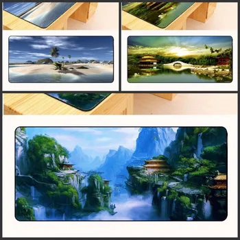 

Yuzuoan Natural Scenery 900*400mm DIY Custom Rubber Gaming Mouse Pad Mat Laptop Keyboard Mat XL Free Shipping Large Overlock