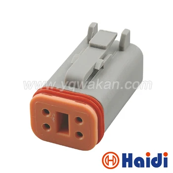 

Free shipping 5sets auto 4pin plastic waterproof wiring harness cable connector DT06-4S