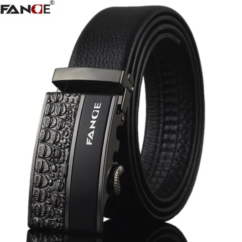 

FANGE men belt leather belt men automatic buckle high quality male Fashion designer jeans chain stretch luxury brand FG2505